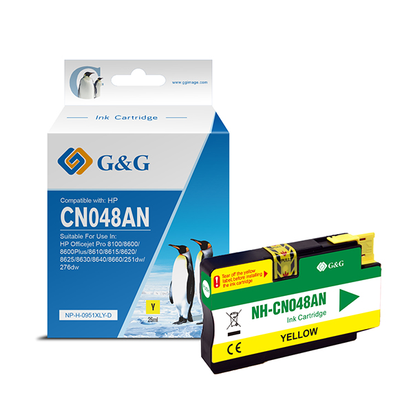 GG - Cartuccia ink Compatibile per HP Officejet Pro 8100/8600/8600Plus - Giallo