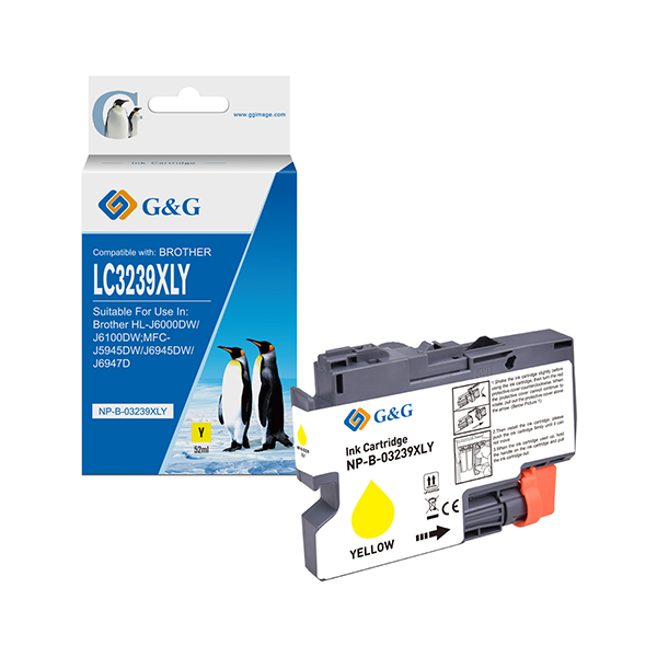 GG - Cartuccia ink Compatibile per Brother HL-J6000DW/J6100DWMFC-J5945DW - Giallo