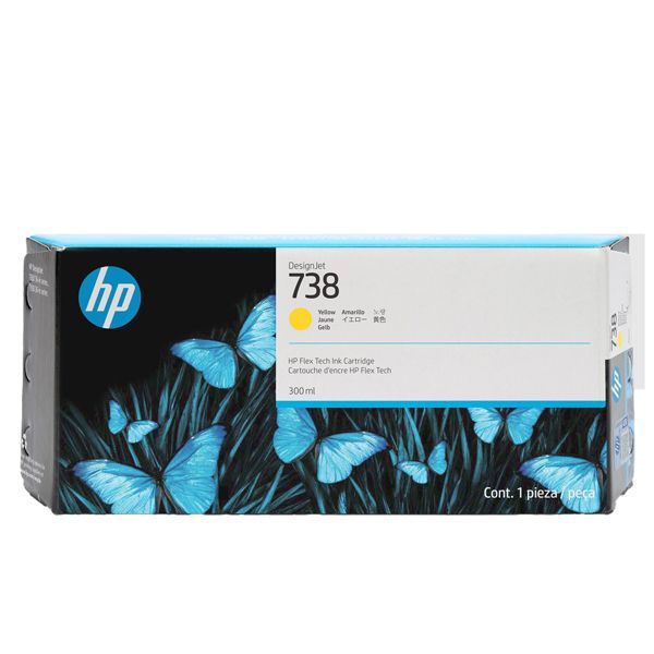 Hp Cartuccia DesignJet Ink 738 Magenta -300 ml