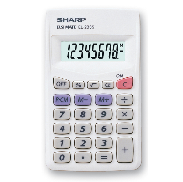 Sharp - Calcolatrice - tascabile - EL233SB