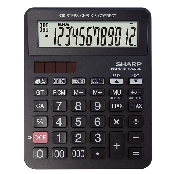 Sharp - Calcolatrice da Tavolo EL-CC12D - 12 cifre - EL-CC12D