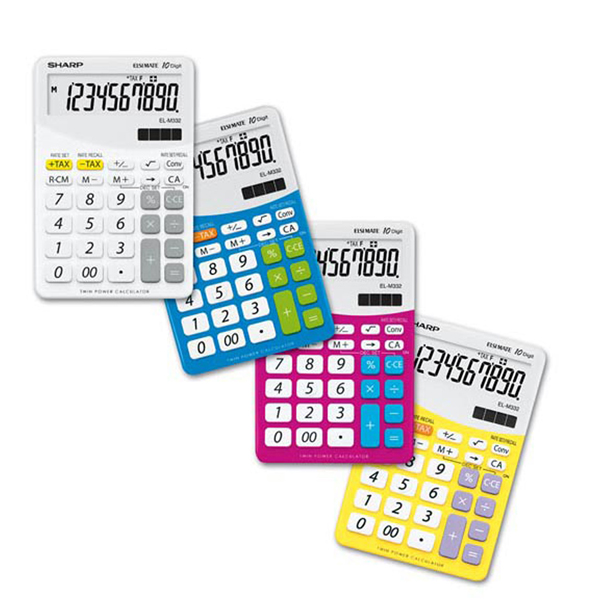 Sharp - Calcolatrice - da tavolo - Blu - EL M332B - 10 cifre