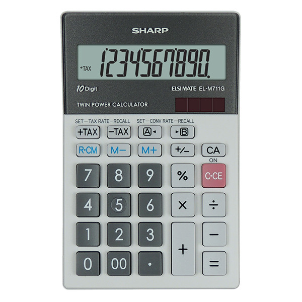 Sharp - Calcolatrice da tavolo ELM711ggy - 10 cifre - SH-ELM711GGY