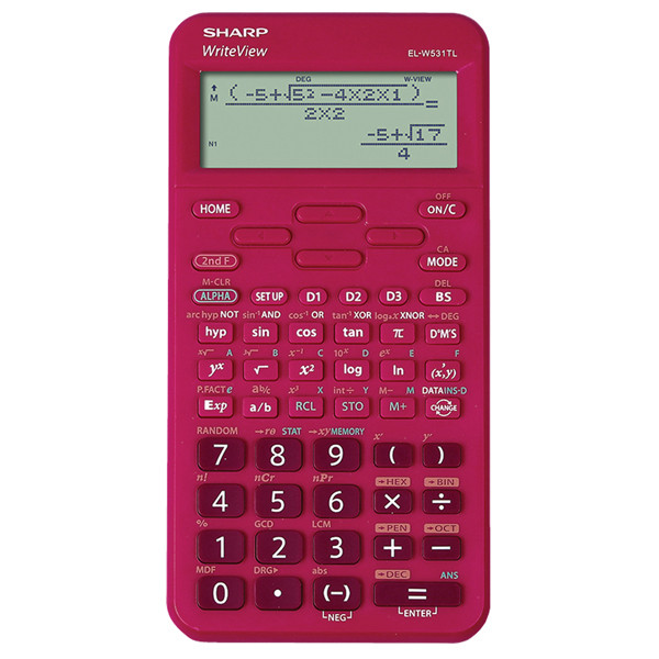 Sharp - Calcolatrice Scientifica EL-W531TL - Rosso - ELW531TLBRD
