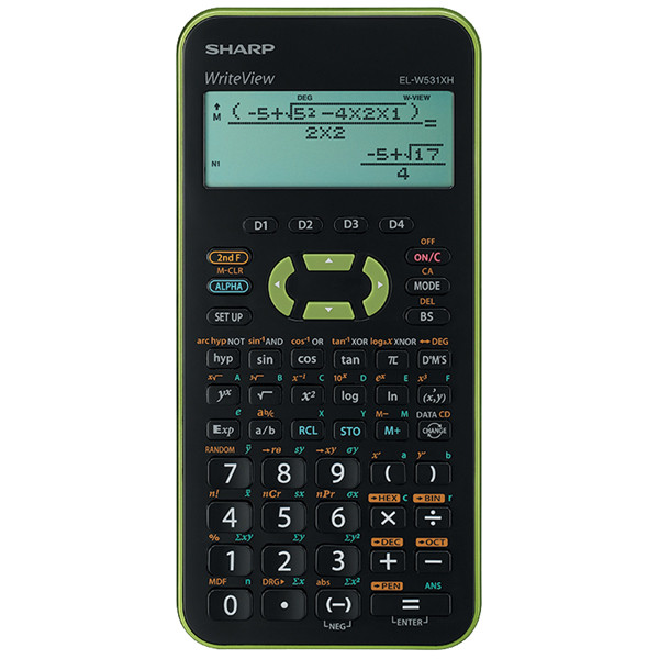 Sharp - Calcolatrice Scientifica EL-W531XH - Verde - ELW531XHGR