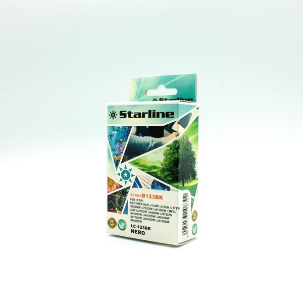 Starline - Cartuccia ink - per Brother - Nero - LC123BK - 20,6ml