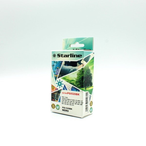 Starline - Cartuccia ink - per Hp - Nero - PGI-520 - 2932B001 - 19,4ml