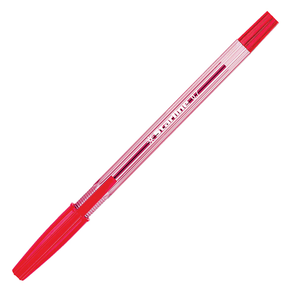 Penna a sfera con cappuccio - punta fine 0,7mm - rosso - Starline - conf. 50 pezzi