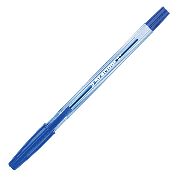 Penna a sfera con cappuccio  - punta fine 0,7mm - blu - Starline -  conf. 50 pezzi