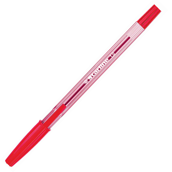 Penna a sfera con cappuccio - punta media 1,0mm - rosso - Starline - conf. 50 pezzi