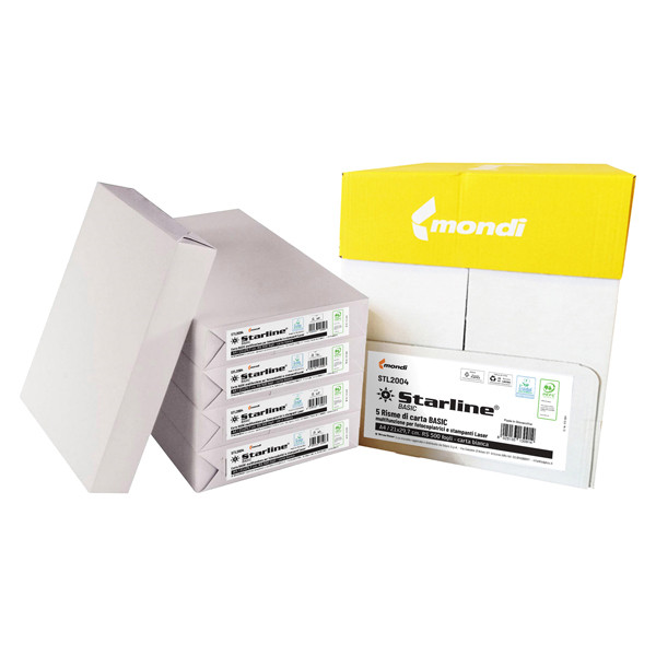 Carta fotocopie - A4 - 75 gr - bianco - Basic Starline - conf. 500 fogli