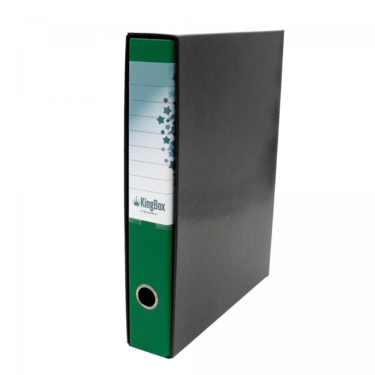 Registratore Kingbox - dorso 5 cm - protocollo 23 x 33 cm - verde - Starline