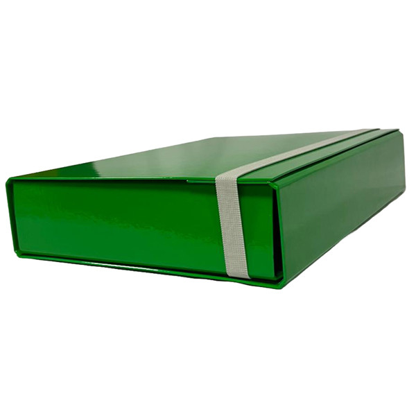 Cartella progetto - con elastico - dorso 7 cm - verde - Starline