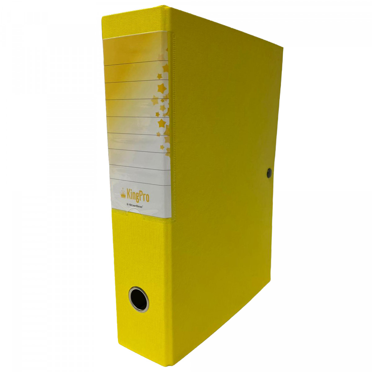 Scatola progetto KingPro - con portaetichetta - dorso 10 cm - giallo - Starline