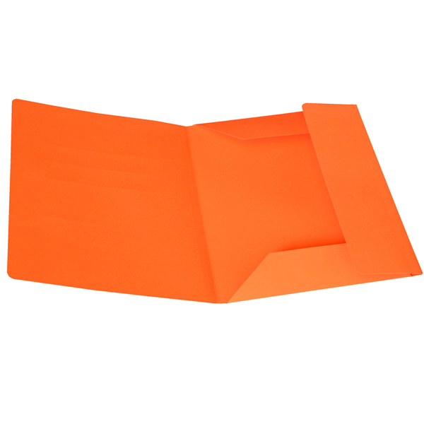 Cartellina 3 lembi - 200 gr - cartoncino bristol - arancio 