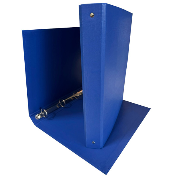 Raccoglitore King - 22 x 30 cm - 4 anelli tondi 30 mm - dorso 4 cm - rivestimento in PP - blu - Starline
