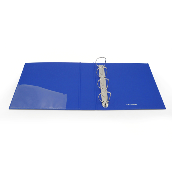 Raccoglitore personalizzabile KingShow - 4 anelli a D 50 mm - dorso 6 cm - 22x30 cm - blu -Starline