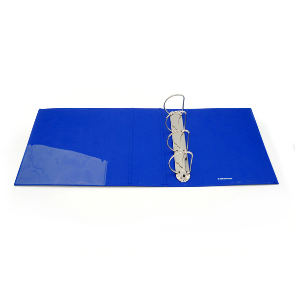 Raccoglitore personalizzabile KingShow - 4 anelli a D 65 mm - dorso 8 cm - 22x30 cm - blu -Starline