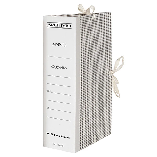 Faldone - lacci incollati - tela - 35 x 25 cm - dorso 5 cm - Starline