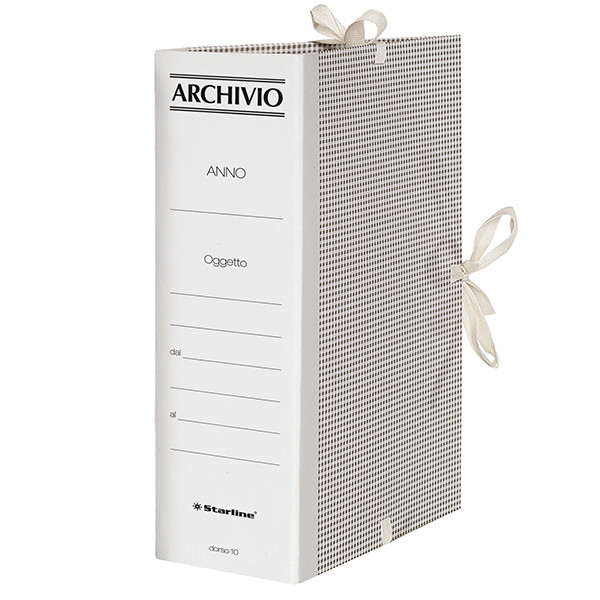 Faldone - lacci incollati - tela - 35 x 25 cm - dorso 10 cm - Starline
