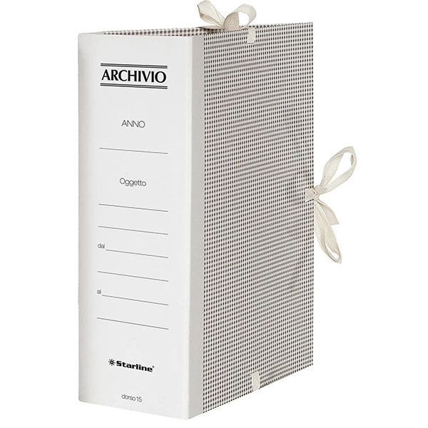 Faldone - lacci incollati - tela - 35 x 25 cm - dorso 15 cm - Starline