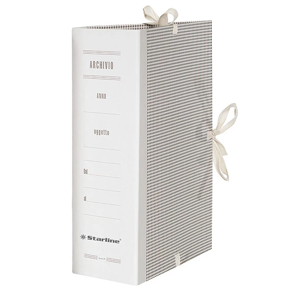 Faldone - lacci incollati - tela - 35 x 25 cm - dorso 20 cm - Starline