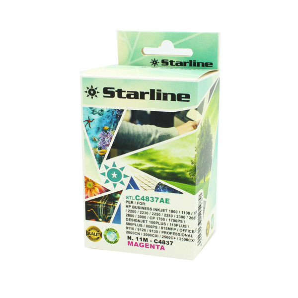 Starline - Cartuccia ink Compatibile per HP 11- Magenta - 28ml