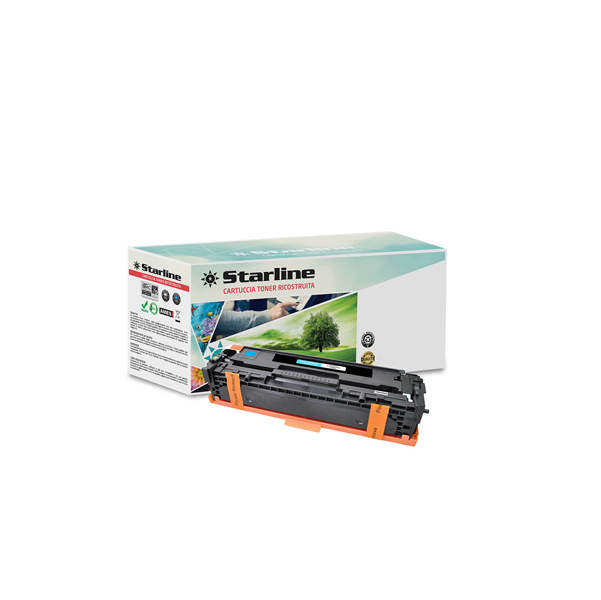 Starline - Toner Ricostruito - per Hp - Ciano - CE321A - 1.300 pag