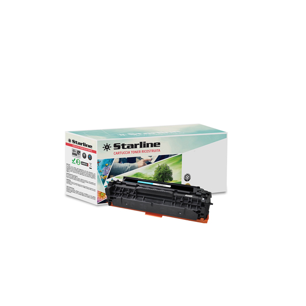 Starline - Toner Ricostruito - per Hp - Ciano - CF381A - 2.700 pag