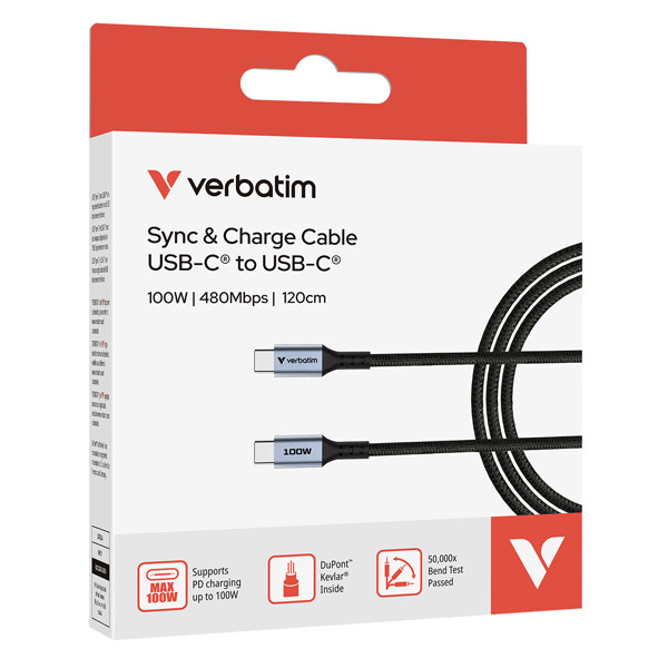 Verbatim - Cavo USB-C to USB-C _100W - 31846 - 120cm