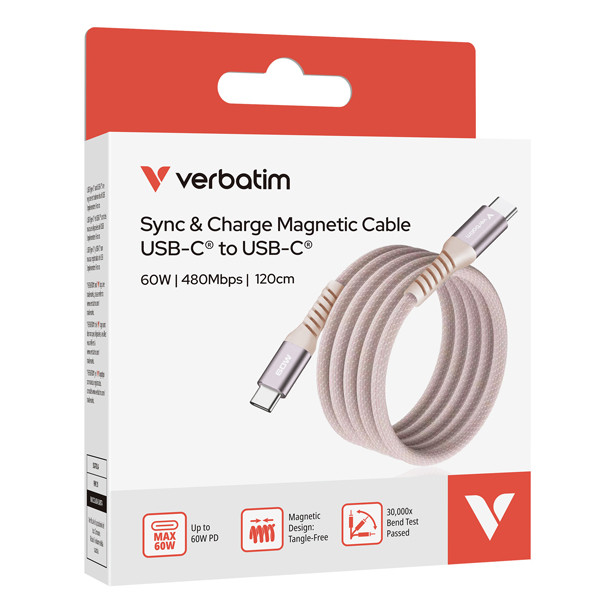 Verbatim - Cavo USB-C to USB-C - Rosa - 31853 - 120cm