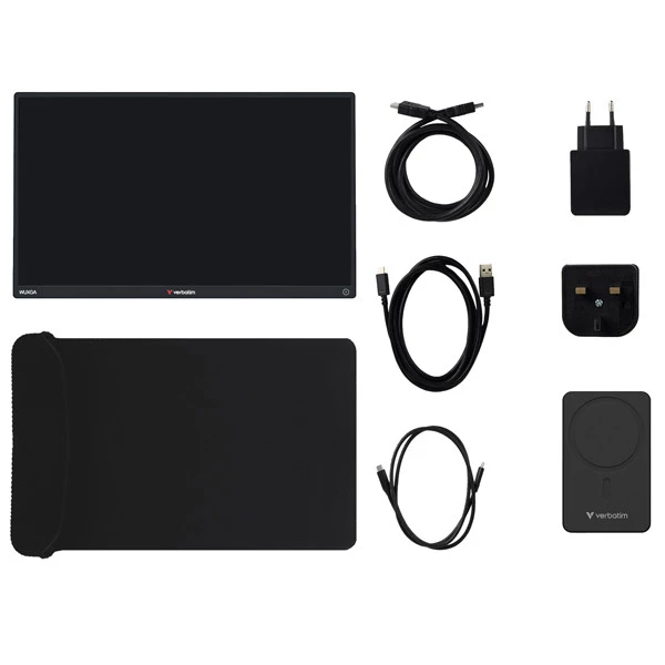 Monitor portatile - 13.3" - WUXGA Touch ALU con Wireless - Power bank incluso 5000mAh - Verbatim