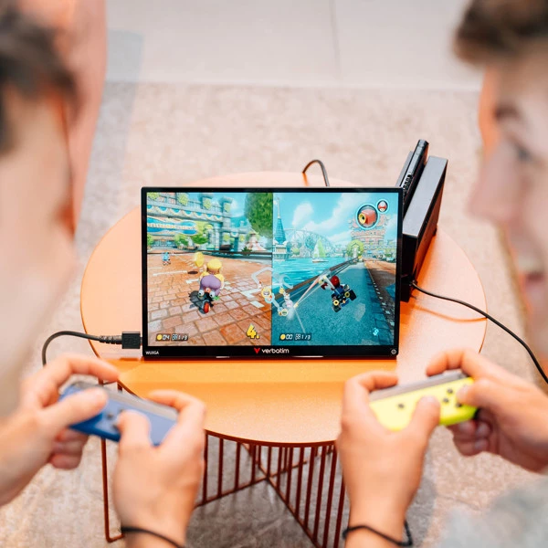 Monitor portatile - 13.3" - WUXGA Touch ALU con Wireless - Power bank incluso 5000mAh - Verbatim