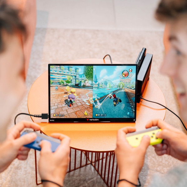 Monitor portatile - 13.3" - WUXGA Touch ALU con Wireless - Power bank incluso 5000mAh - Verbatim