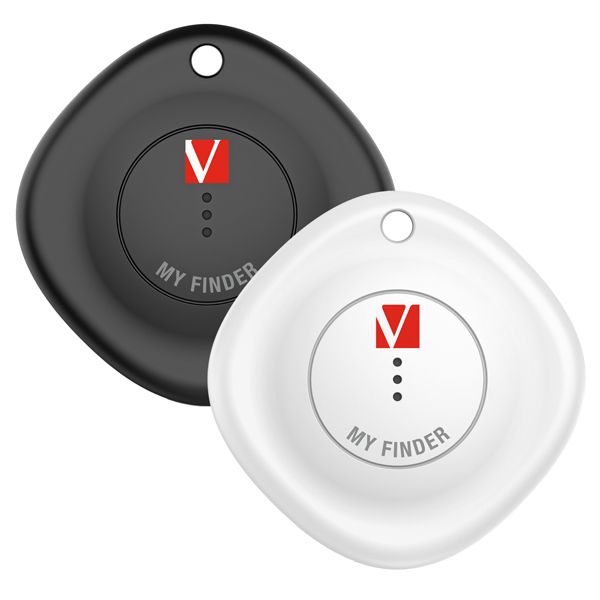 My Finder Nero/Bianco Bluetooth Tracker-Confezione Doppia _Verbatim