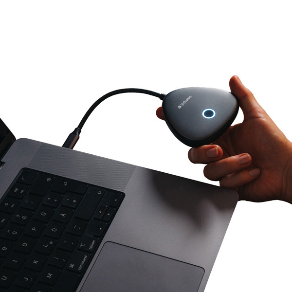 Verbatim - Share My Screen 4K USB-C Wireless Display Adapter con Hub WDA-02 - 32147