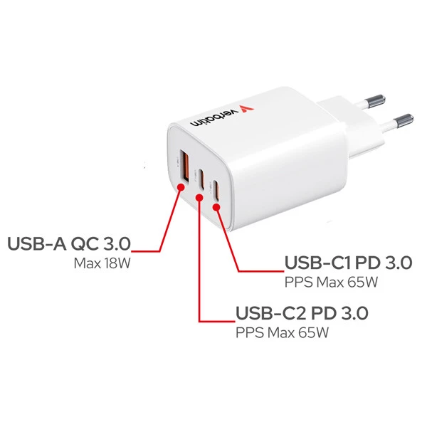 Caricabatterie - da parete - GaN Essentials - Verbatim