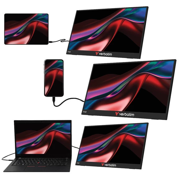 Monitor - portatile - 15.6" - FHD LIGHT - Verbatim