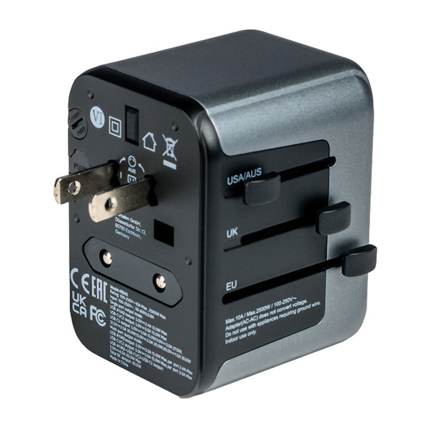 Verbatim - Adattatore da viaggio UTA-03 PD30W / QC / 2xUSB / 2xType-C