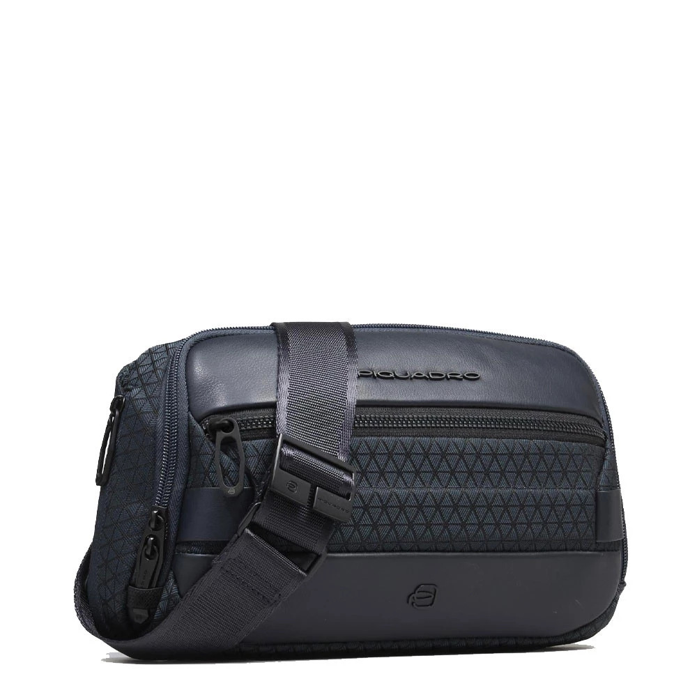 Marsupio Sportivo Tessuto Riciclato Piquadro Hexagon Blu CA6884W139