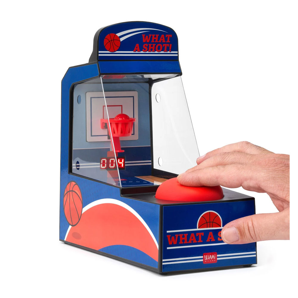 Gioco da tavolo Legami Mini Arcade Basket What a Shot! canestro con pallina