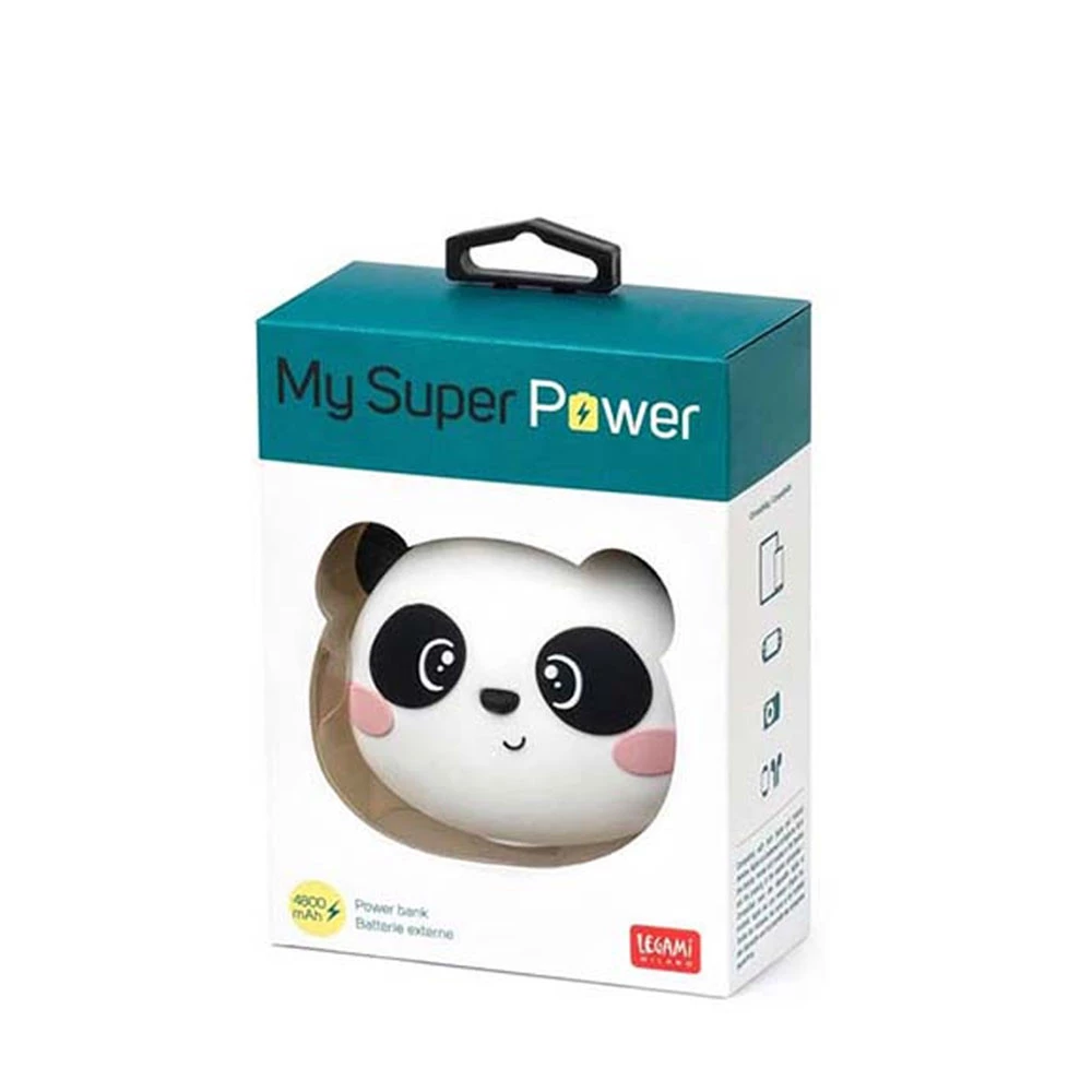 Caricabatteria Portatile My Super Power 4800mAh Panda Legami