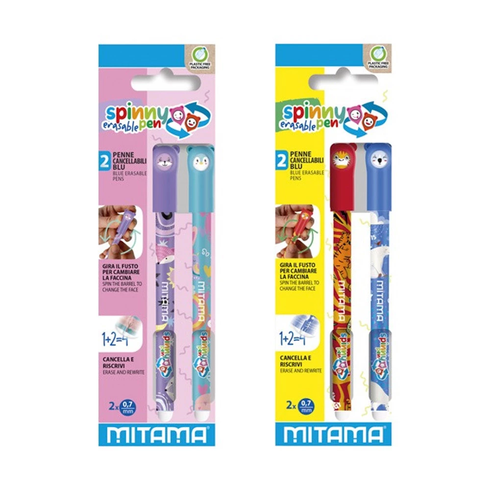 Set 2 Penne Cancellabili Mitama Spinny Pen