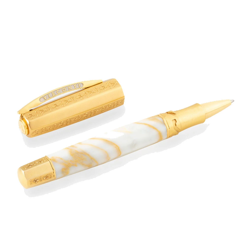 Penna Roller Visconti Il Magnifico Calacatta Gold