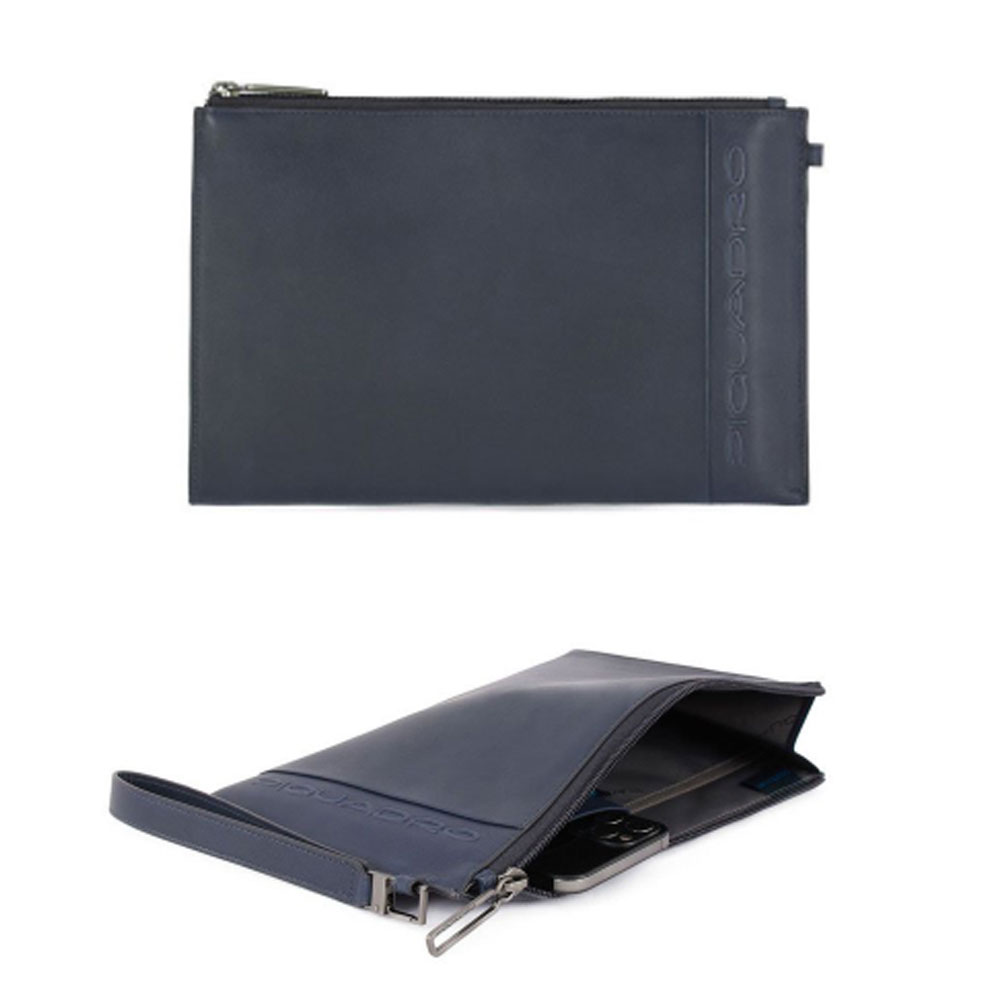 Pochette porta Occhiali e Smartphone Piquadro Steven AC5099S118/BLU | Lema