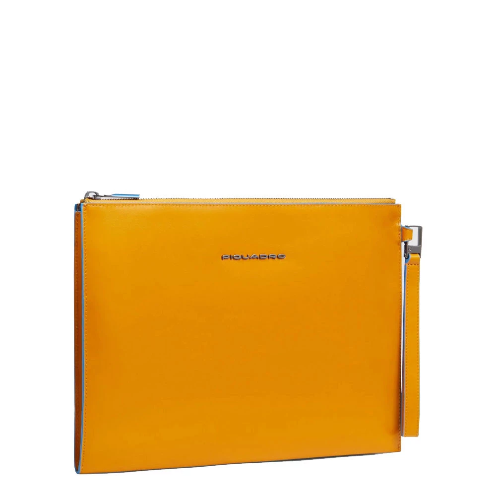 Pochette Uomo Porta Tablet Piquadro Blue Square Giallo AC6510B2