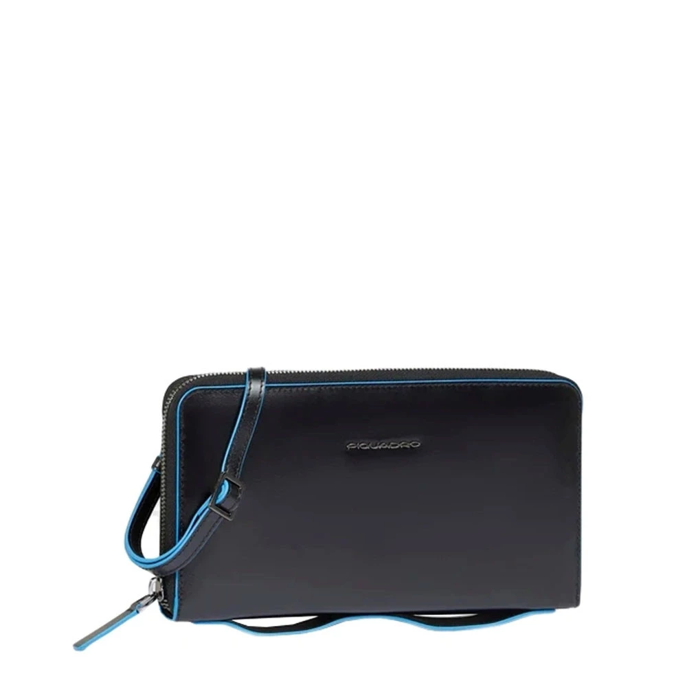 Portafoglio con Tracolla Piquadro Blue Square Nero AC6732B2R