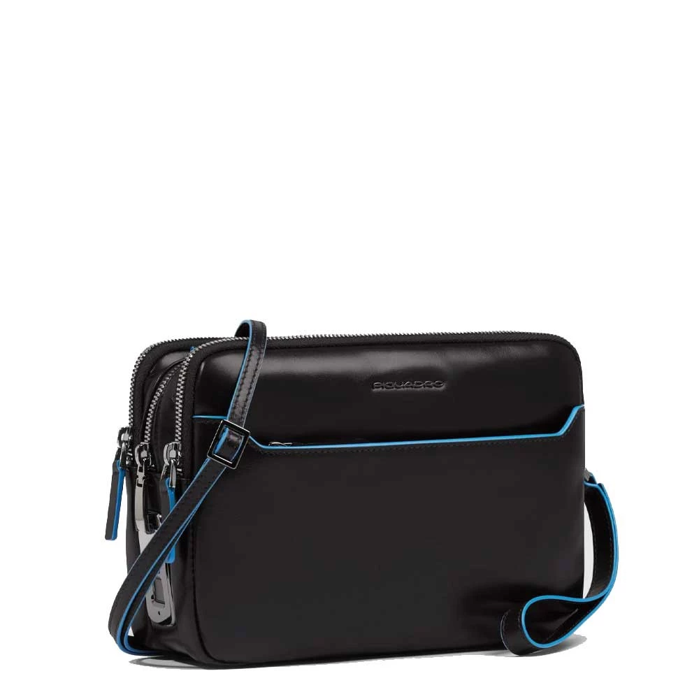 Pochette Uomo con Impronta Digitale Piquadro Blue Square Nera AC6902B2R