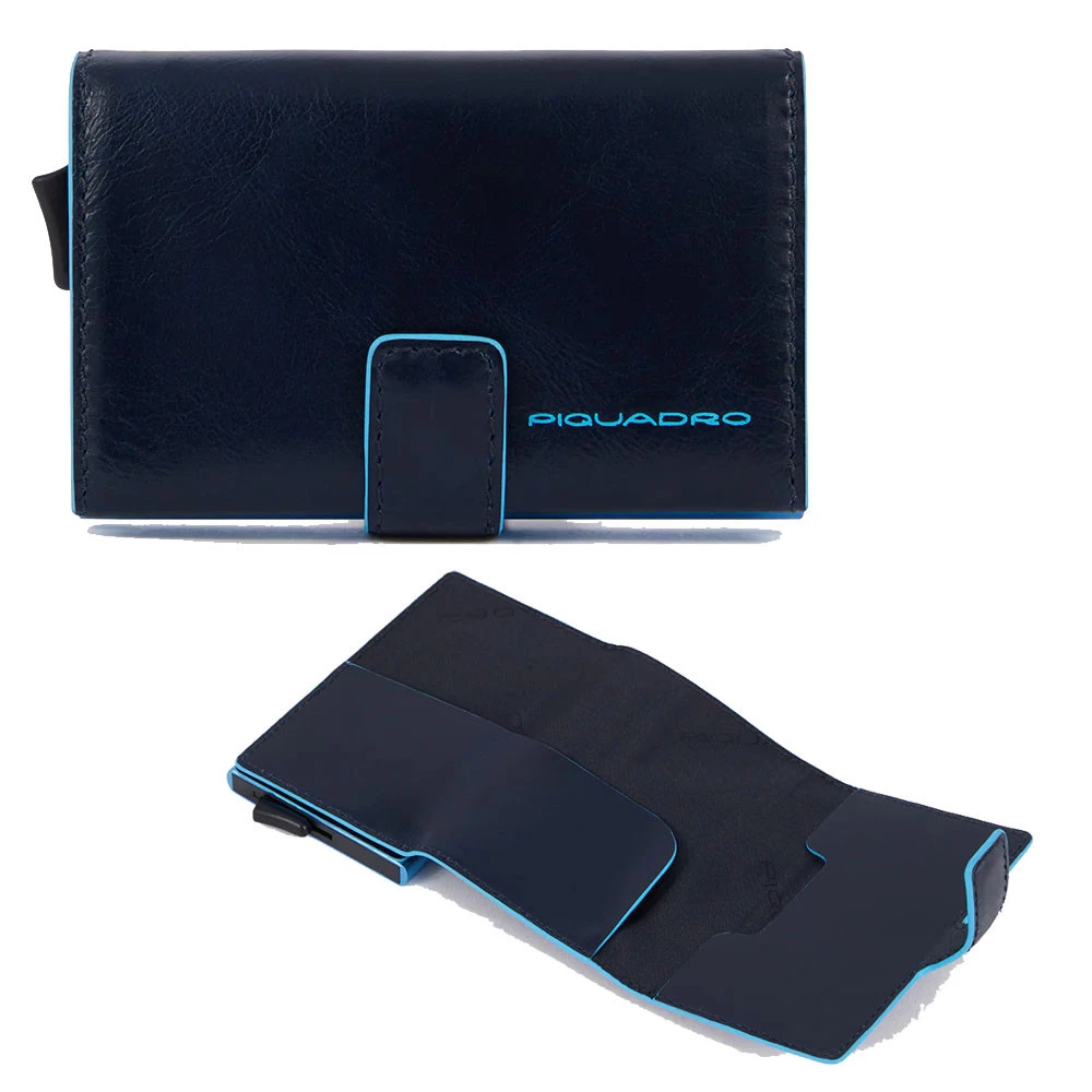 Portacarte in Metallo Piquadro Blue Square Blu PP5649B2BLR