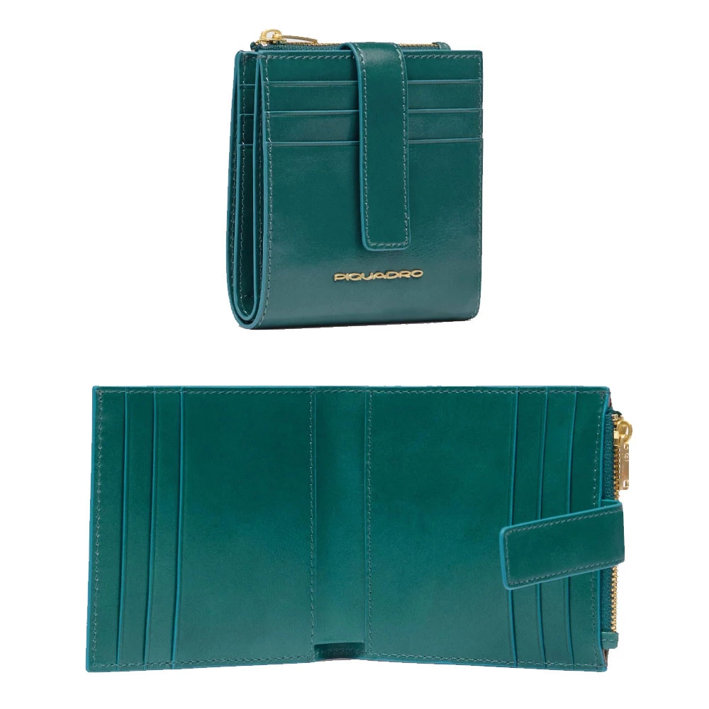 Portacarte Donna Portamonete Piquadro Blue Square Ottanio PP6843B2R